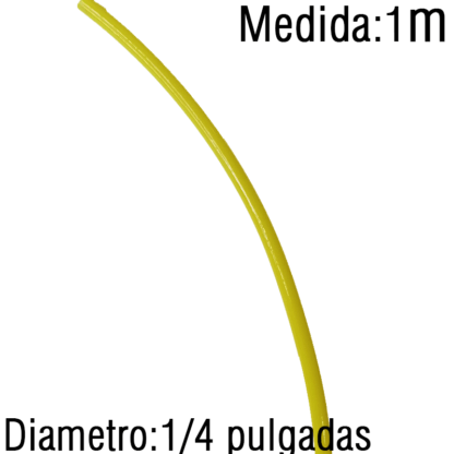 Manguera 1/4 Amarilla X metro